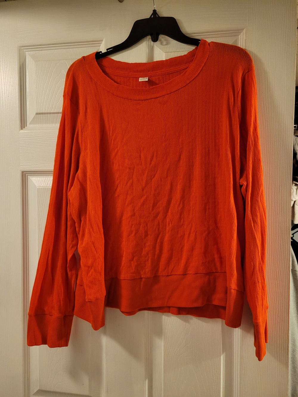 Old Navy Orange Long-Sleeve Thin Knit Tee Size 2xl